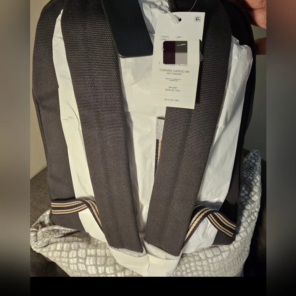 Coach Black and Beige Cargo Backpack